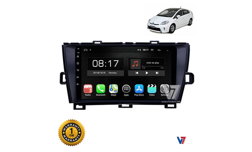 V7 Toyota Prius Android LCD LED Car GPS Navigation DVD player Panel 5