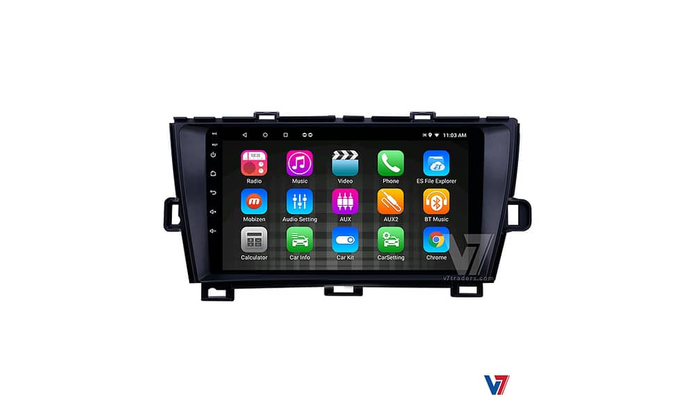 V7 Toyota Prius Android LCD LED Car GPS Navigation DVD player Panel 9