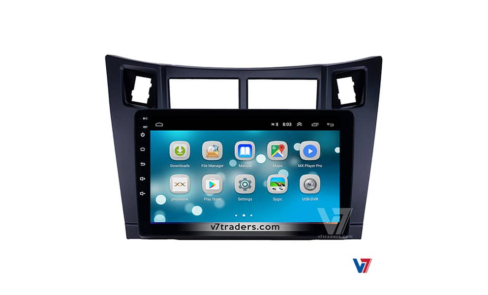 V7 Toyota Vitz 2006-12 10" Car Android LCD LED Panel GPS navigation 6