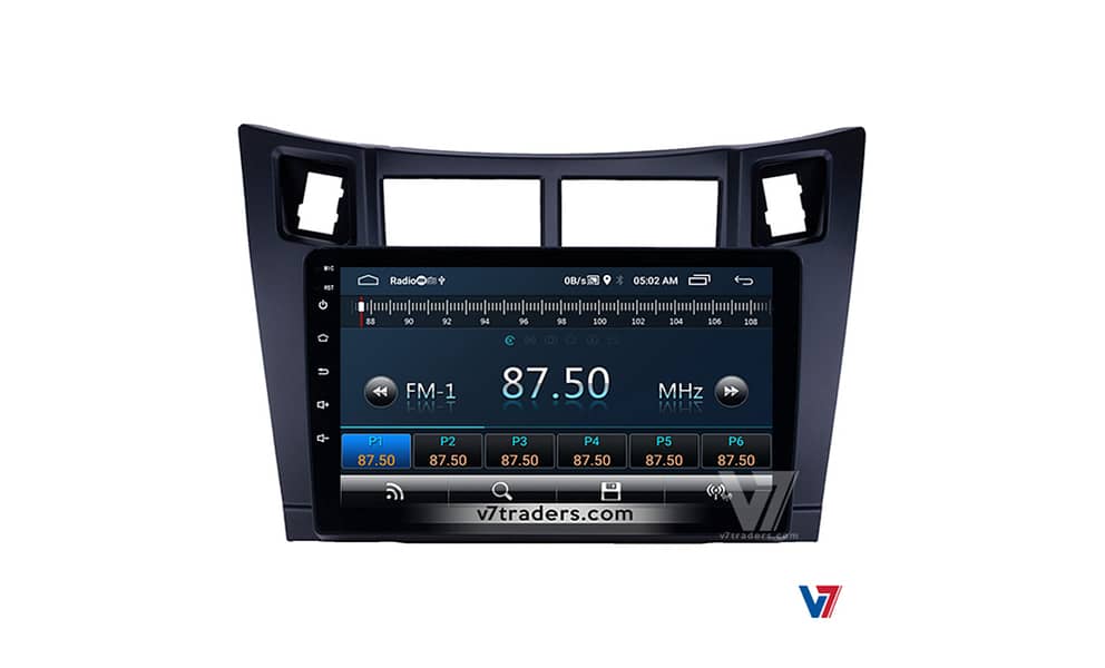 V7 Toyota Vitz 2006-12 10" Car Android LCD LED Panel GPS navigation 9