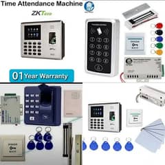 biometric attendance machine electric door lock access control system