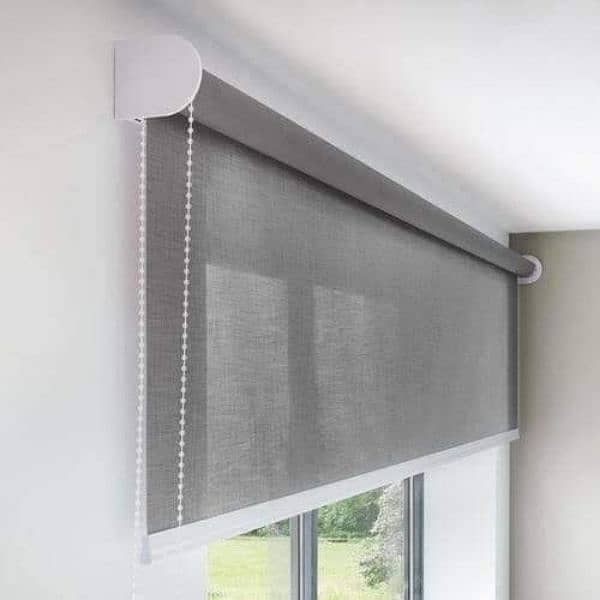 pvc wall panel, window blinds, glass paper, wooden floor 4