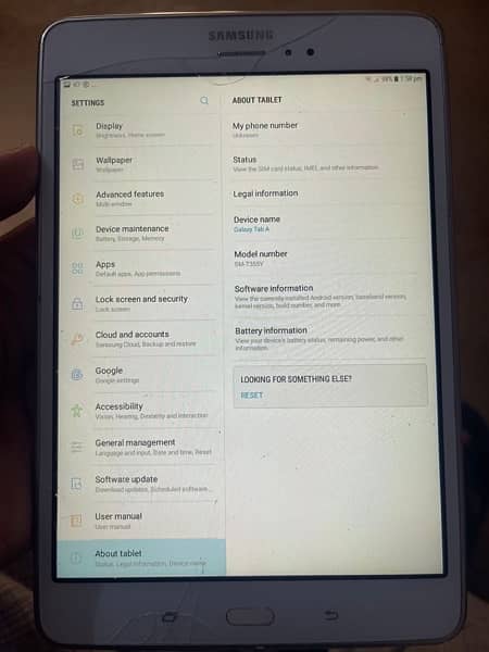 Samsung Galaxy Tab A 8"  2gb ram 16 gb rom 4