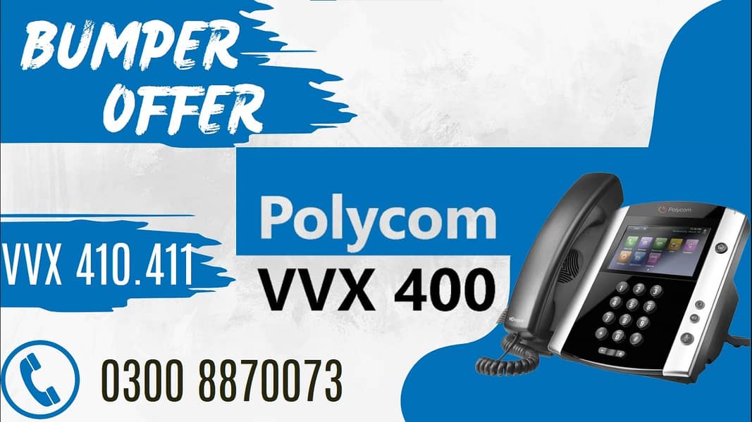 Vvx 400 polycom / Vvx 410.411 / Grandtream / IP Phones 0