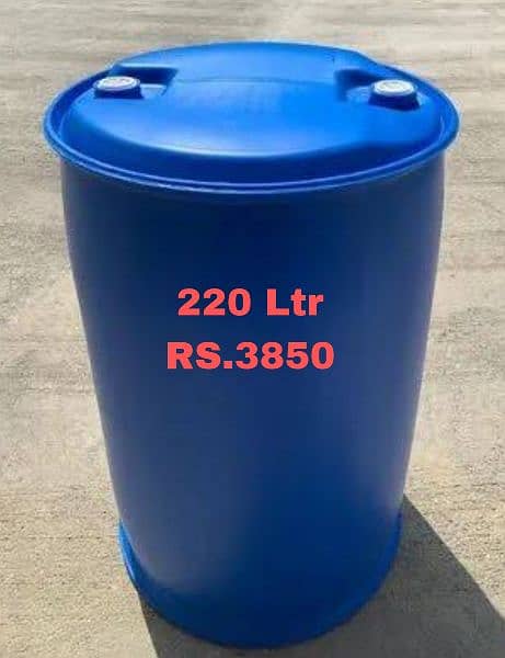 plastic Drum Good condition for water and other storage 1