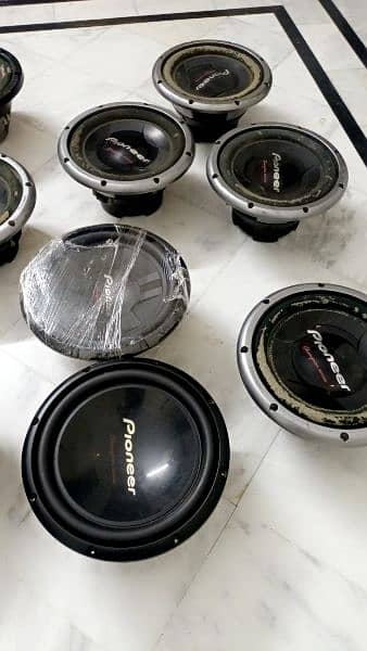 Pioneer woofers subwoofer speaker amplifier car audio sound system
