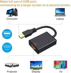 Video Graphics Adapter/HDMI Video Capture Card USB 3.0. 4K Loop Output