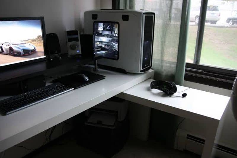 L Shaped Work Desk/Workstation/Work Table/Home Office 8