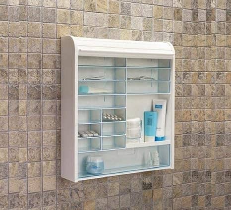 Multipurpose Modern Wall Mounted Tambour Shutter Door Medicine Cabinet 9