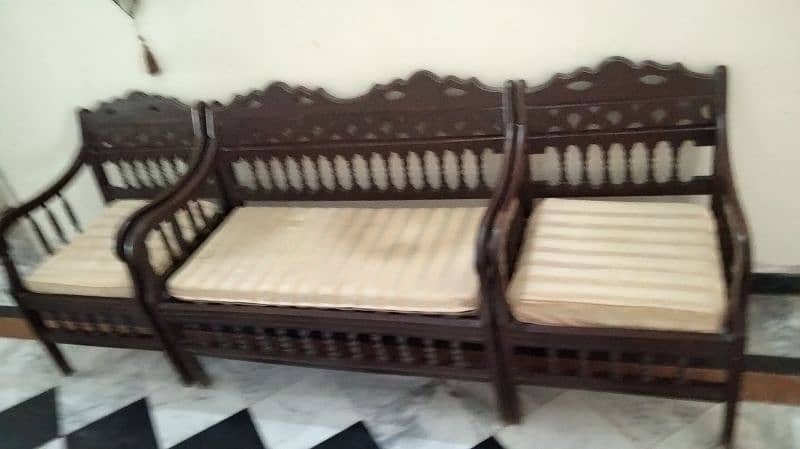 Wooden Sofa Set 3