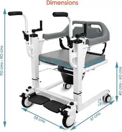 Imported Patient Lift & Transfer Wheelchair For Bedridden Patient 0
