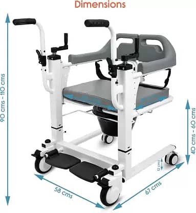 Imported Patient Lift & Transfer Wheelchair For Bedridden Patient 0
