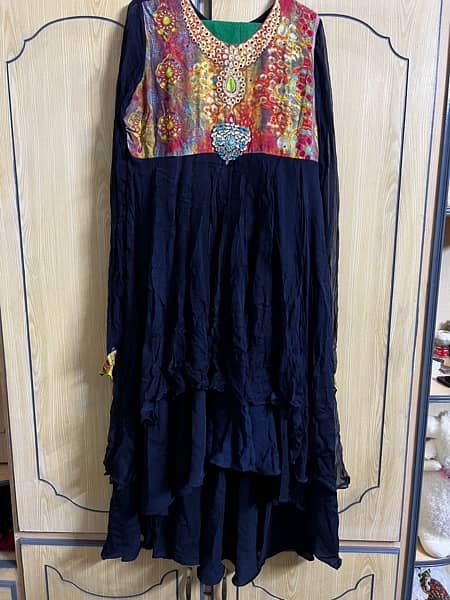 silk & jamawar fancy dress 13