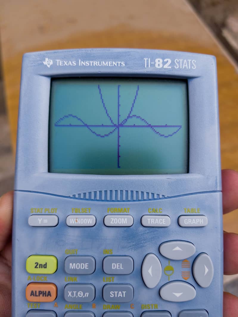 Texas intruments TI-82 STATS graphing calculator 5