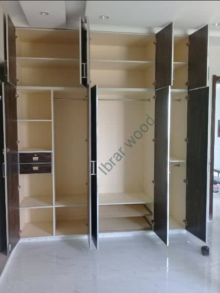 wooden wardrobe / almari / kitchen Cabinets and office wood works 11