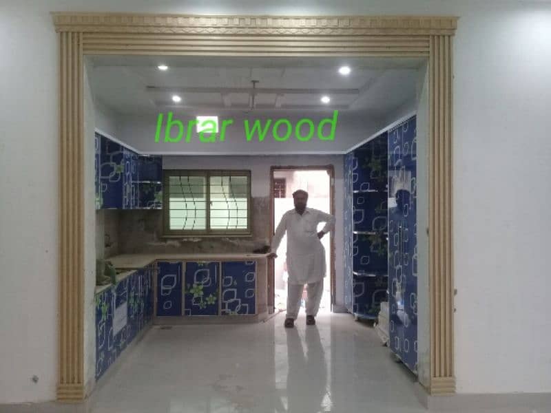 wooden wardrobe / almari / kitchen Cabinets and office wood works 16