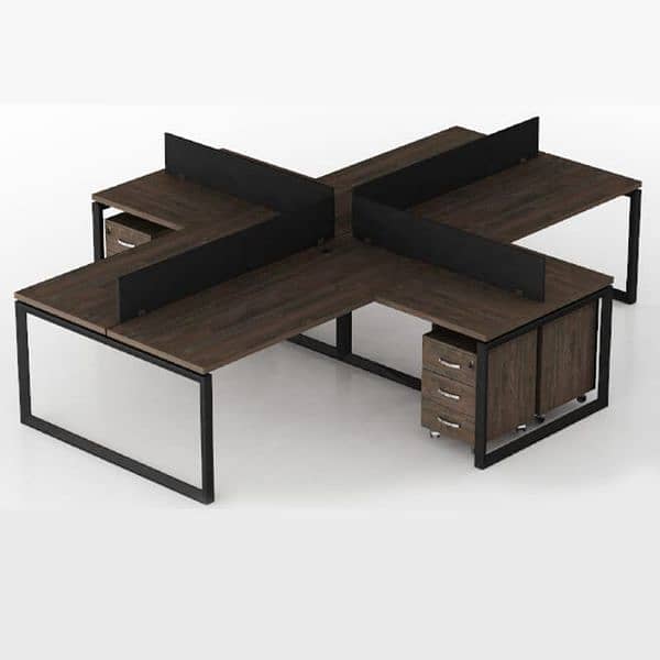 Four Seater Workstation/Work Desk/EmployeeWorkstation/Office Furniture 4
