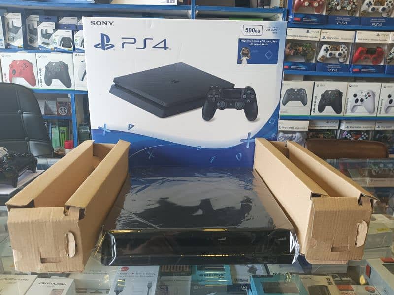 Ps4 slim 500Gb , Playstation 4 slim 500Gb complete box 0