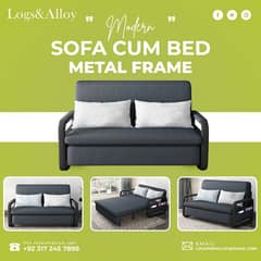 Modern Sofa cum Bed Metal Frame | Sofa Cum Bed | 2 seater sofa | Bed | 0