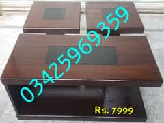 center table set coffee set 3pcs sofa furniture chair home cafe office 0