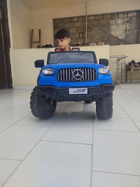 kids charging Jeep. 5