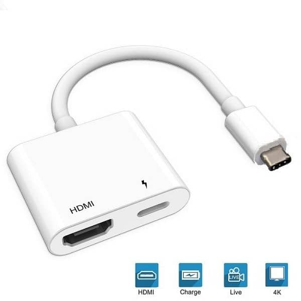 Cable Creation USB3.1, Type-C to USB3.0 + HDMI + Type-C Adapter 0