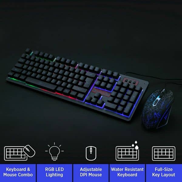 keyborad / Mouse, Gaming Combo Keyboard and mouse + Mousepad 4