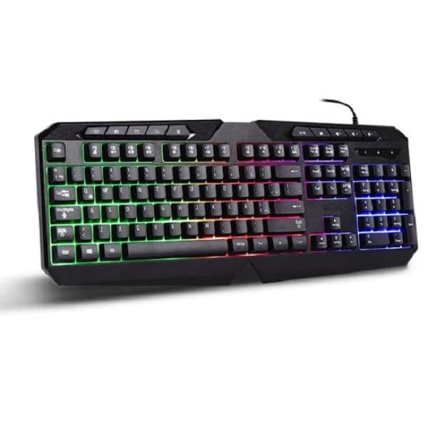 GK-XLI Gaming Combo, RGB membrane keyboard and mouse 0