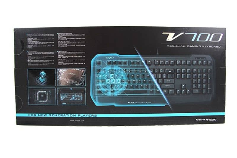 RAPOO V700 Wired USB LED Multimedia Mechanical Keyboard 5