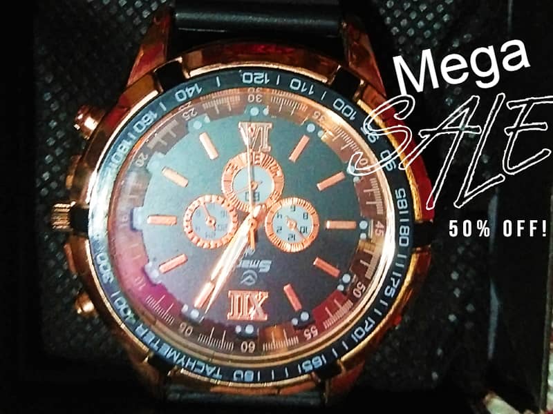 GOLD DESIGN PREMIUM WATCH FOR MEN 1