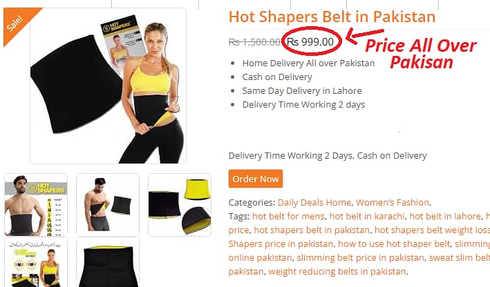 Buy Hot Shaper Belt For Men And Women Online in Pakistan 