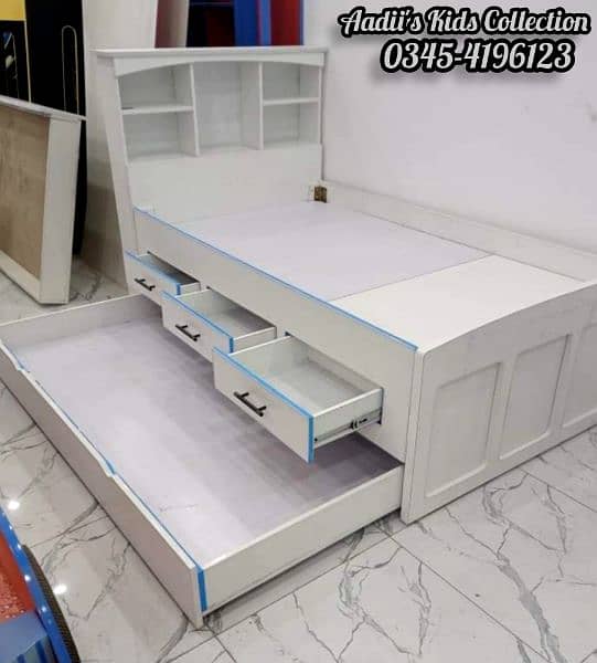 Corner Design Space Saving double Bed 5