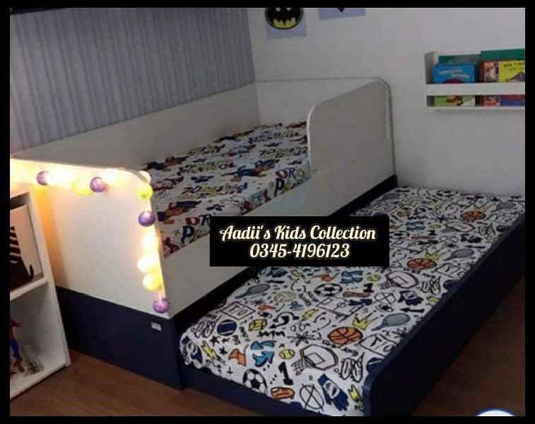 Corner Design Space Saving double Bed 9