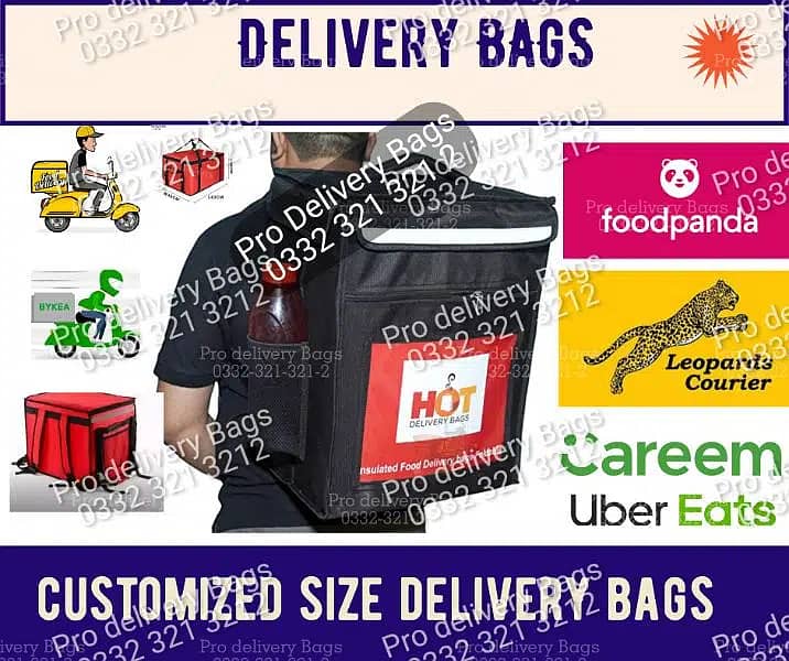 Pizza fast food Delivery Bags 13