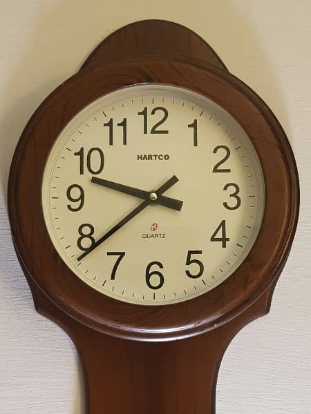 Hartco Clock – Wooden Brown 1