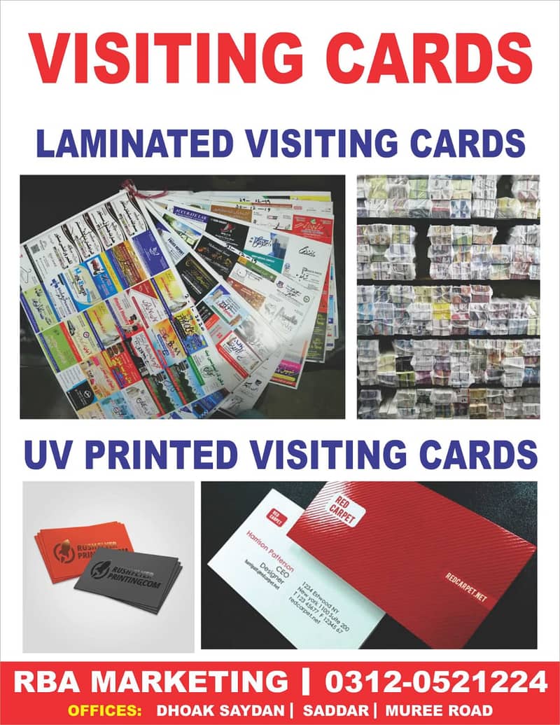 Panaflex Printing/Vinyl/Visitingcards/Billbooks/Letterhead 5