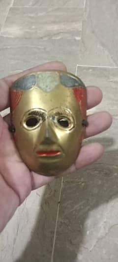 antique brass Vintage Buddha Mask home decoration 0