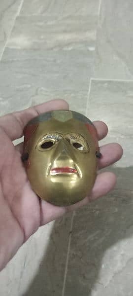 antique brass Vintage Buddha Mask home decoration 2