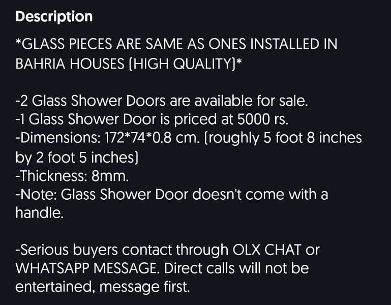 Glass Shower DOOR (8mm) for URGENT SALE 3