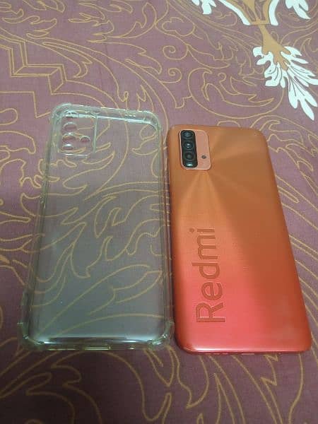 Redme 9t 6/128 GB dul Sim Pta aprovd only front glas crack mobile sale 0