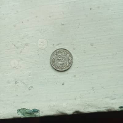 25 paisa coin made in 1966