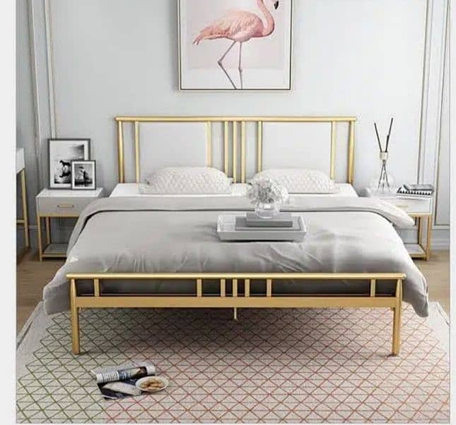 Metal Made King Size Luxury Bed 9