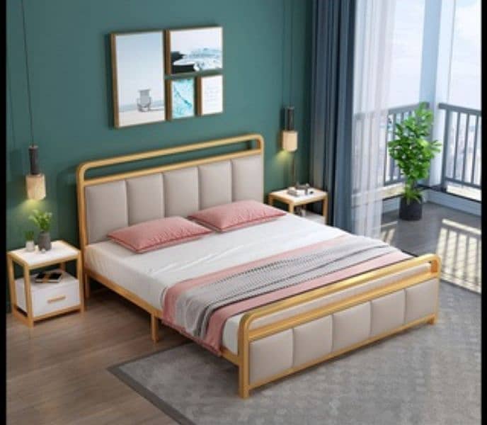Metal Made King Size Luxury Bed 11