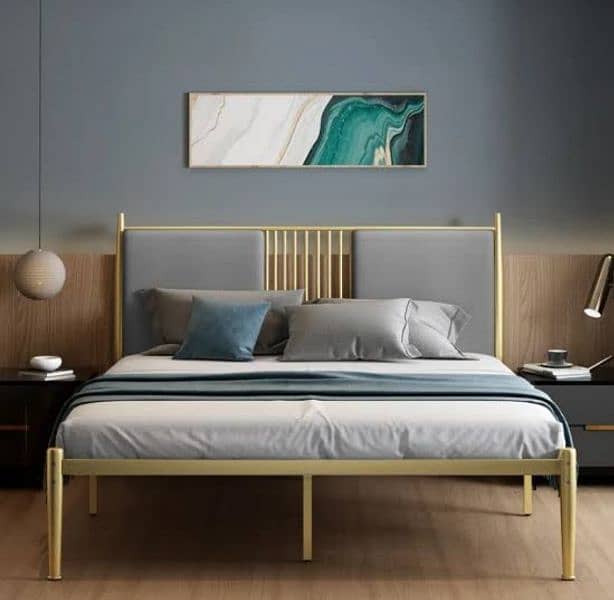 Metal Made King Size Luxury Bed 15
