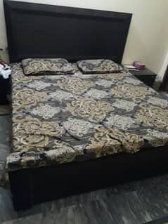 double bed with spring mattress complete set 0