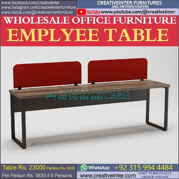 Office Workstations Working tables Computer Desk Study Chair Sofa CEO 9