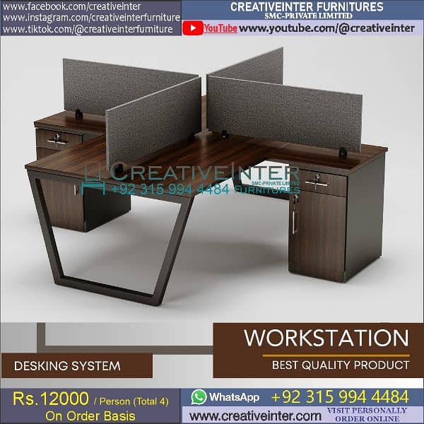 Office Workstations Working tables Computer Desk Study Chair Sofa CEO 18