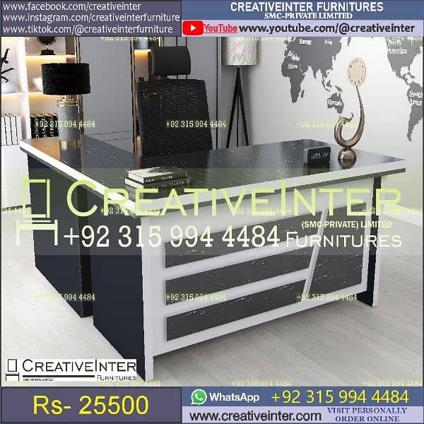 Office table Executive Chair Conference Reception Manager Table Desk 4