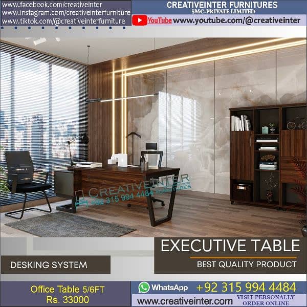 Office table Executive Chair Conference Reception Manager Table Desk 13