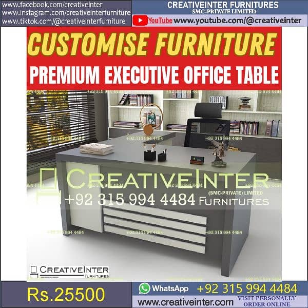 Office table Executive Chair Conference Reception Manager Table Desk 16